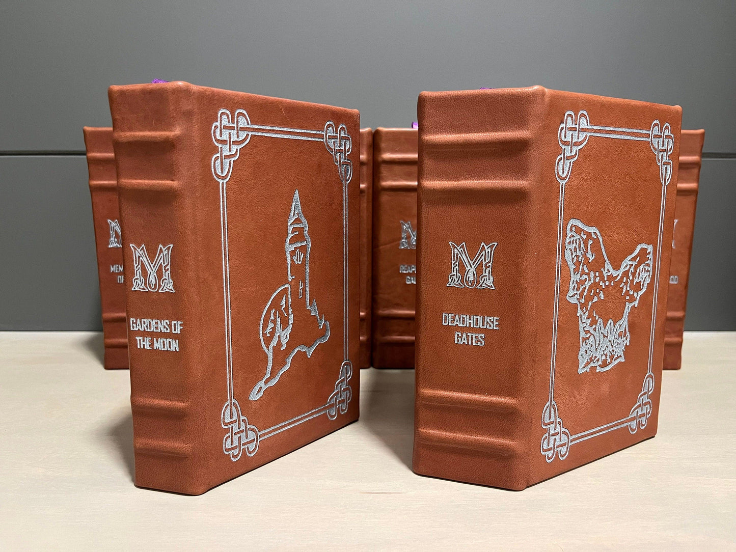 MALAZAN Book of the Fallen - 10 Book Set Saga Leatherbound - Steven Erikson - Premium Leather Bound Book