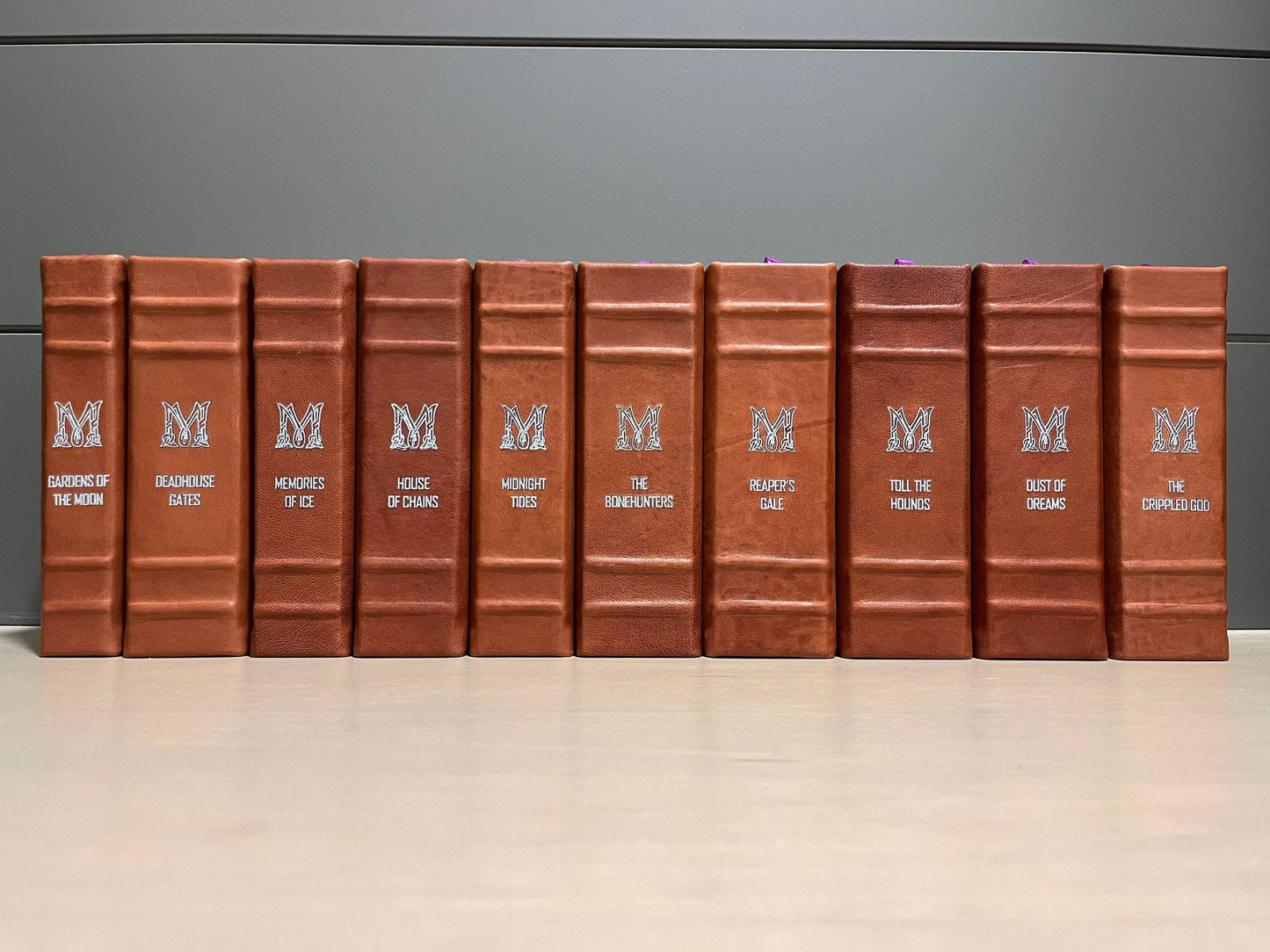 MALAZAN Book of the Fallen - 10 Book Set Saga Leatherbound - Steven Erikson - Premium Leather Bound Book