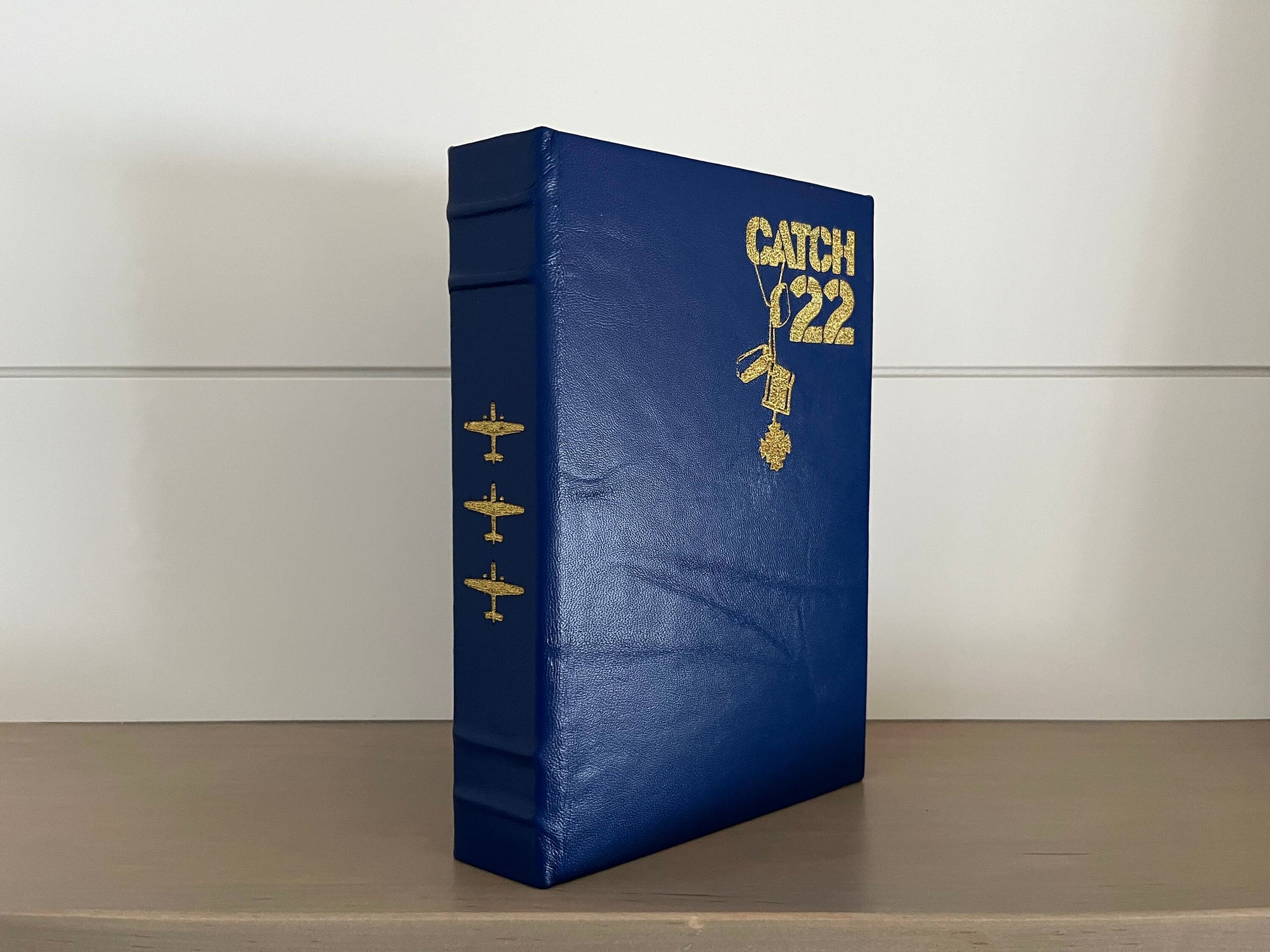 CATCH 22 - by Joseph Heller - Handmade Leatherbound - Premium Leather Bound Book
