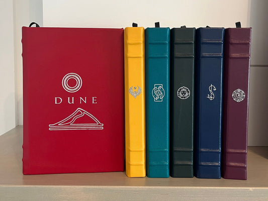 DUNE 6 Book Set Saga Leatherbound - Premium Leather Bound Book