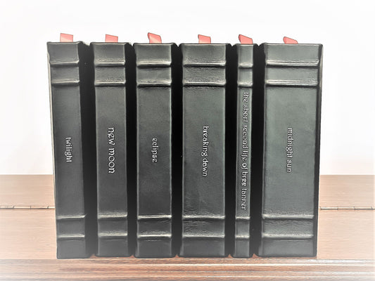 TWILIGHT 6 Book Saga - Handmade Leatherbound - Premium Leather Bound Book