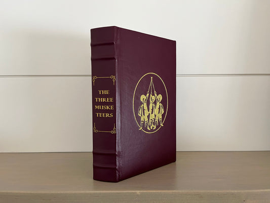 THE THREE MUSKETEERS - by Alexandre Dumas - Handmade Leatherbound - Premium Leather Bound Book