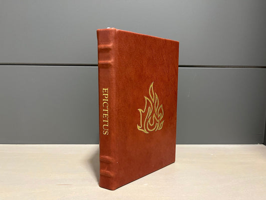 Discourse and Writings - Epictetus - Handmade Leatherbound - Premium Leather Bound Book