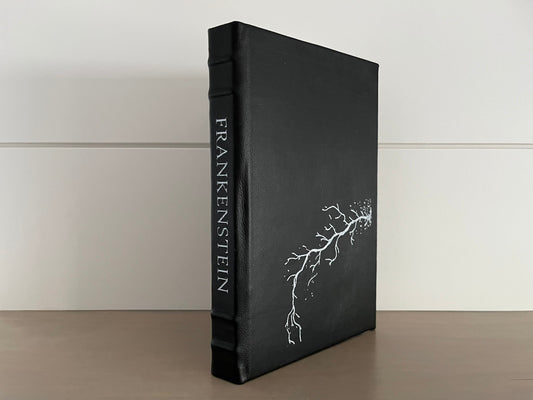 Frankenstein - by Mary Shelley - Handmade Leatherbound - Premium Leather Bound Book