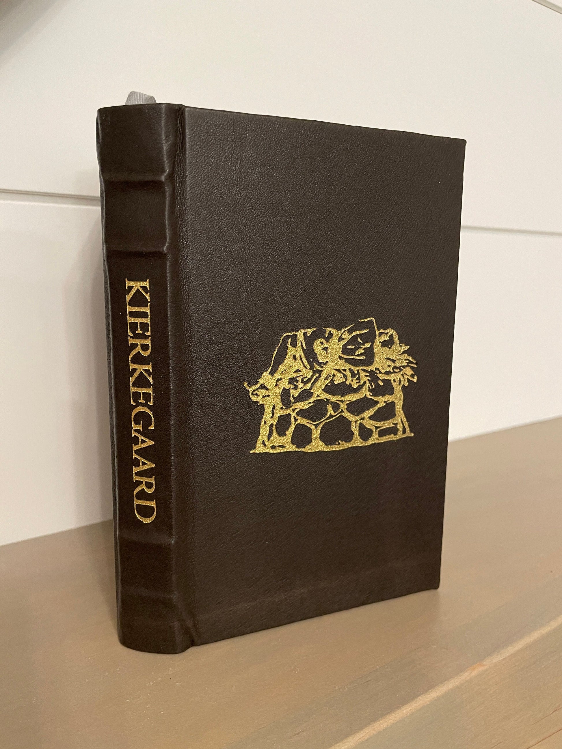 Fear and Trembling - by Soren Kierkegaard - Handmade Leatherbound - Premium Leather Bound Book