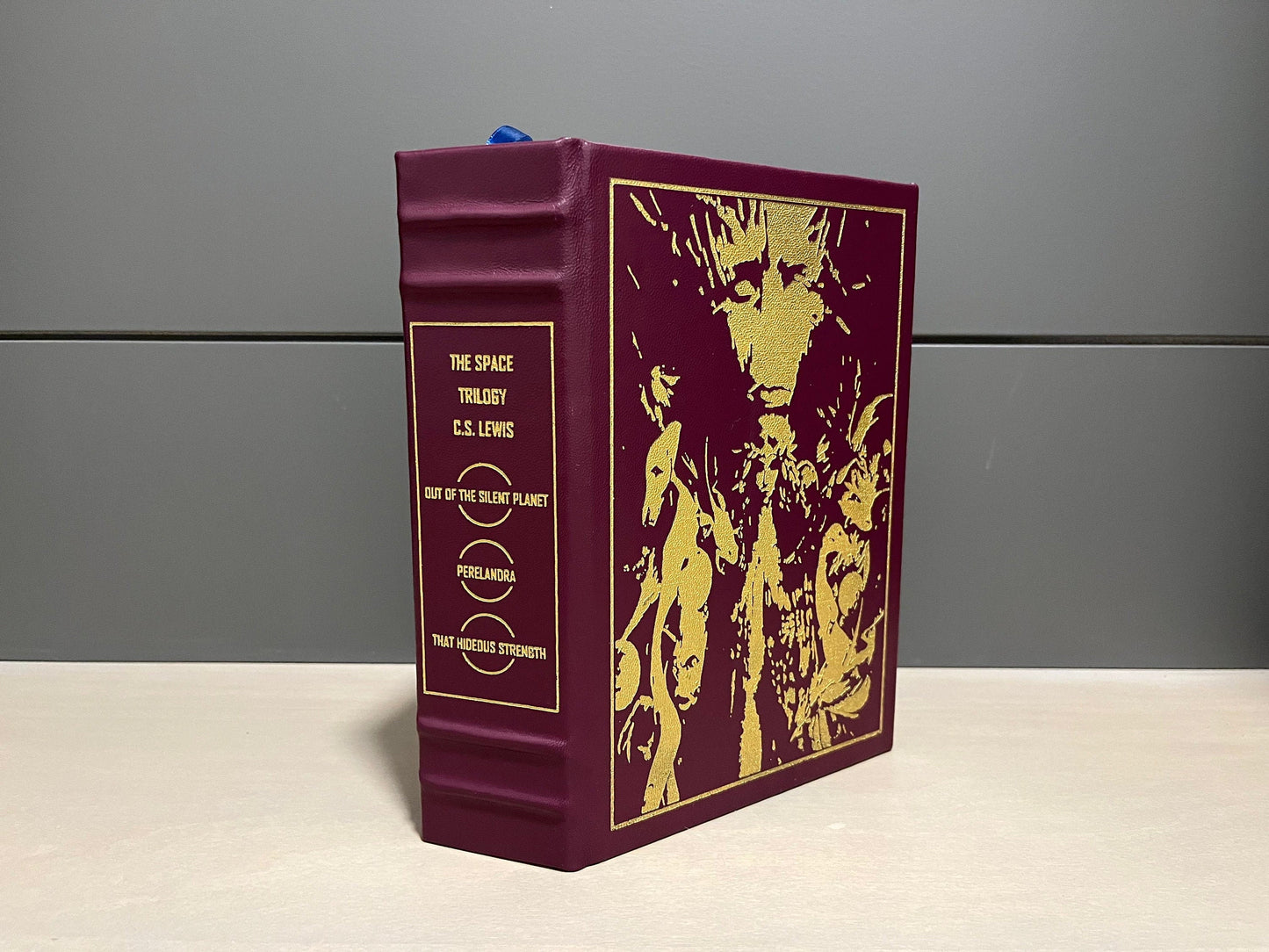 THE SPACE TRILOGY - by C.S. Lewis - Handmade Leatherbound - Premium Leather Bound Book