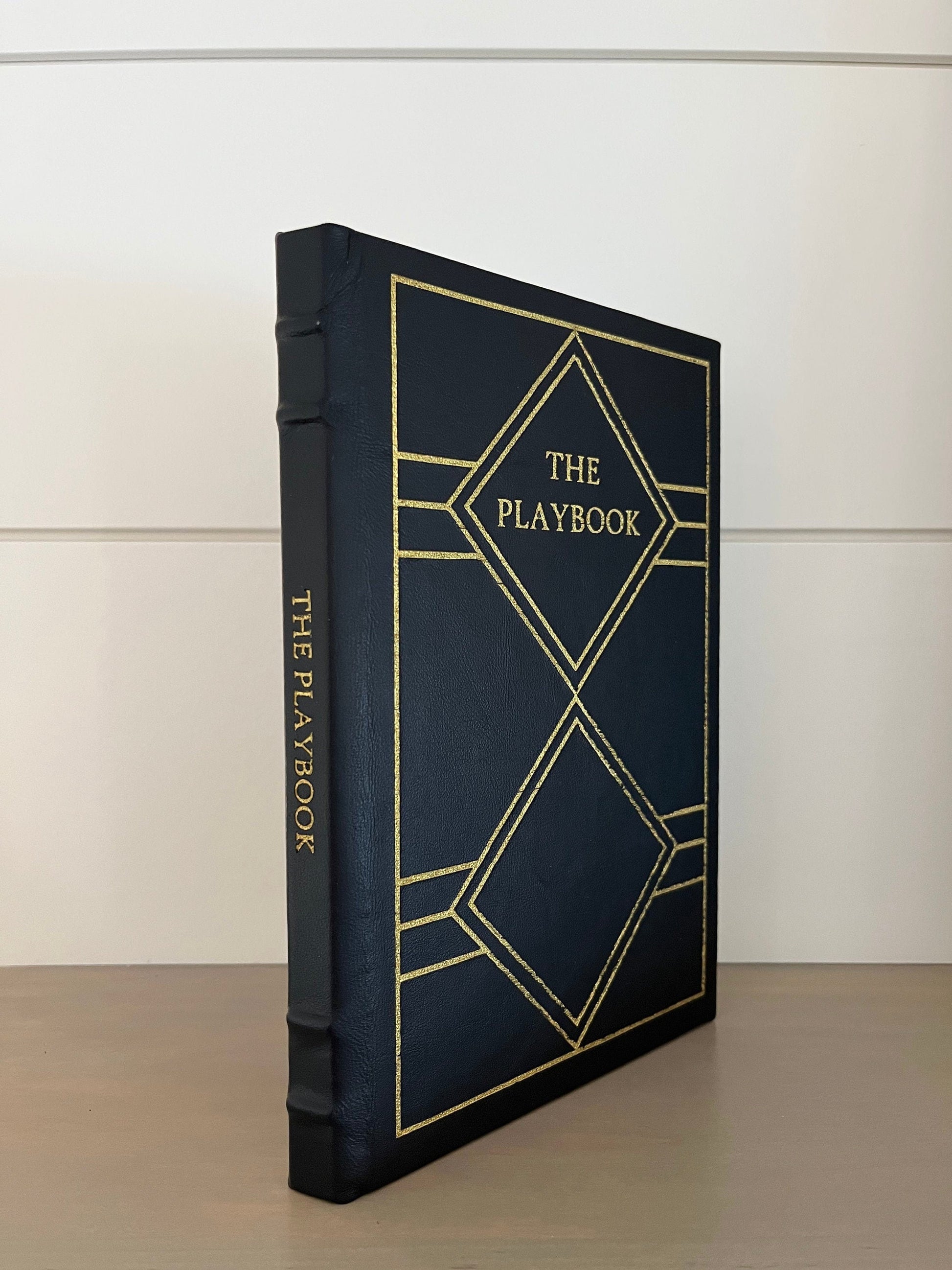 The PLAYBOOK - by &quot;Barney Stinson&quot; - Handmade Leatherbound - Premium Leather Bound Book