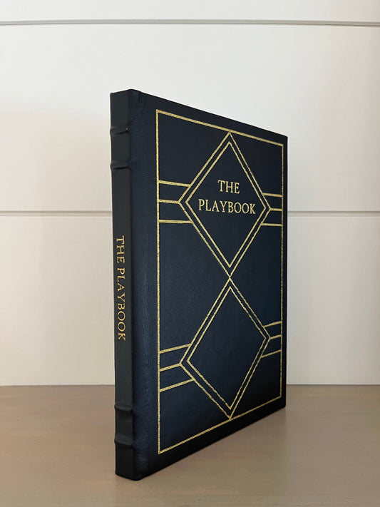 The PLAYBOOK - by &quot;Barney Stinson&quot; - Handmade Leatherbound - Premium Leather Bound Book