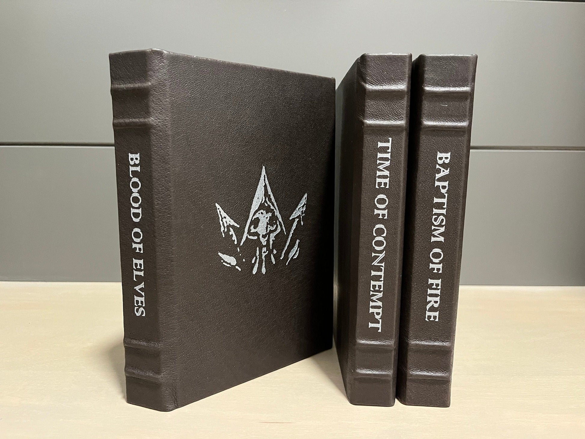 The WITCHER, Complete 8 Book Set - by Andrzej Sapkowski - Premium Leather Bound Book