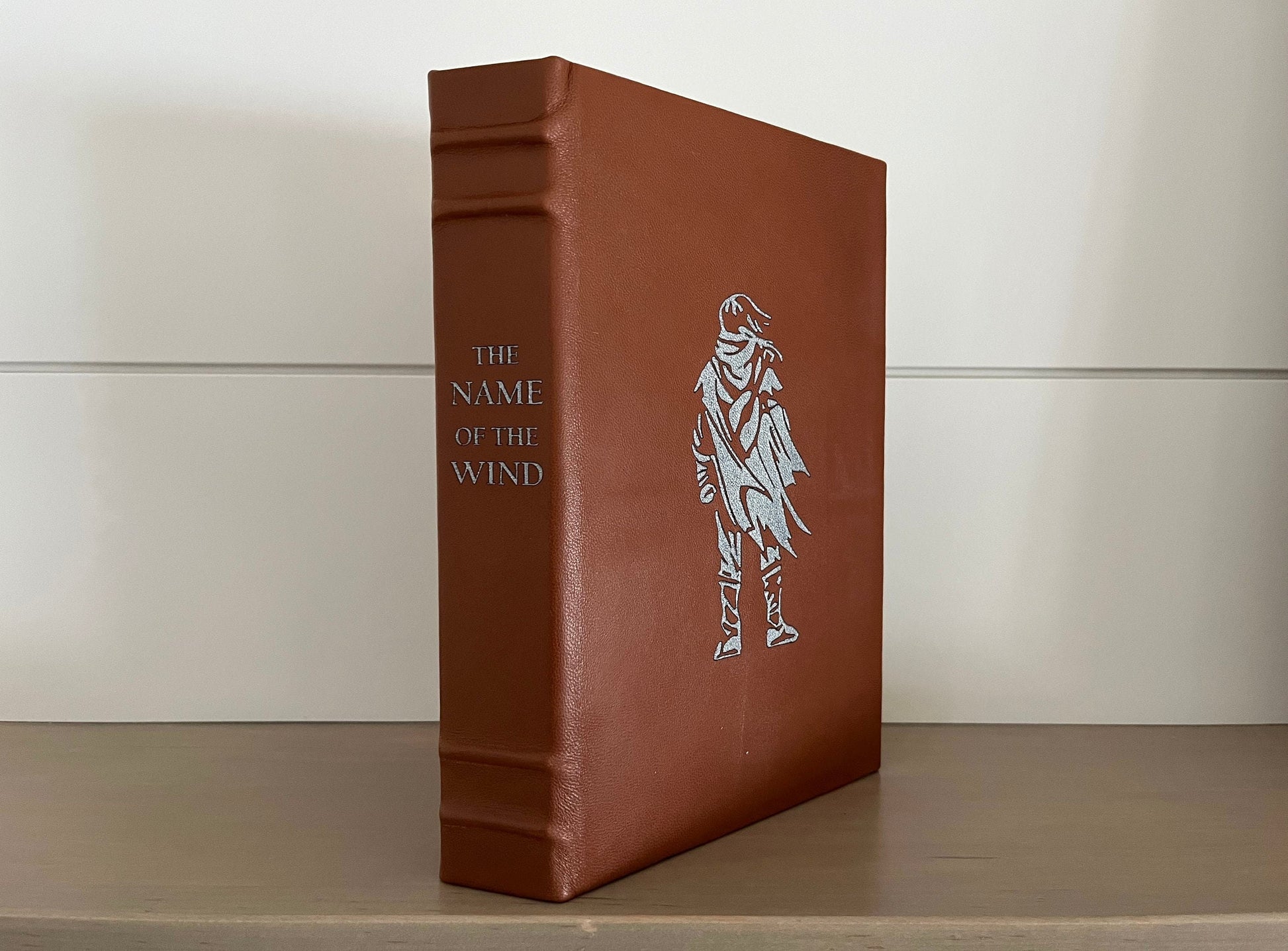 The WISE Man&#39;s FEAR - by Patrick Rothfuss - Handmade Leatherbound - Premium Leather Bound Book