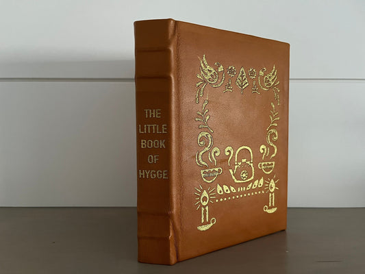 The LIttle Book of HYGGE - by Meik Wiking - Handmade Leatherbound - Premium Leather Bound Book