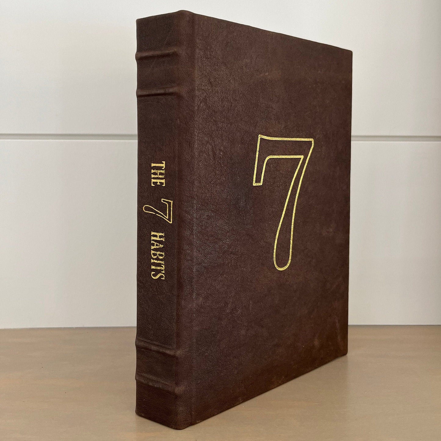 7 Habits of Highly Effective People - by Stephen Covey - Handmade Leatherbound Bound Book