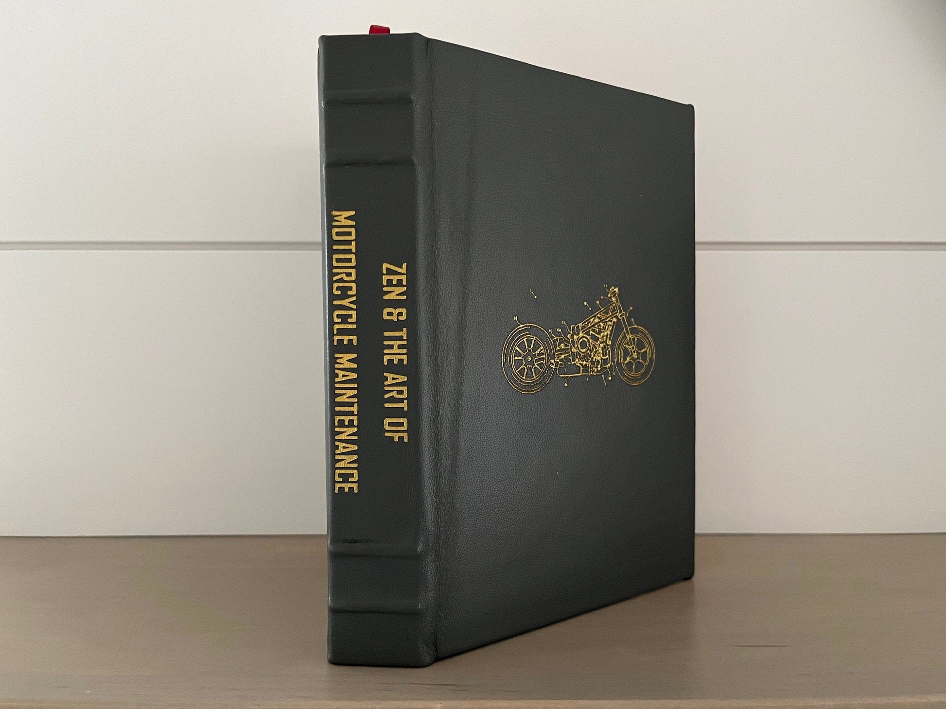 ZEN and the Art of Motorcycle Maintenance - by Robert Pirsig - Handmade Leatherbound - Premium Leather Bound Book