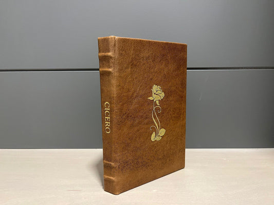 On Living & Dying Well - Cicero - Handmade Leatherbound - Premium Leather Bound Book