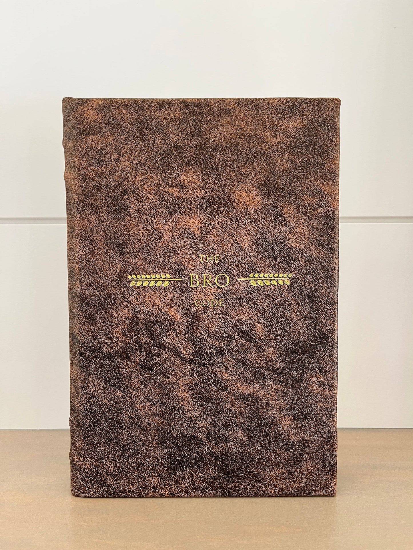 The BRO Code - by &quot;Barney Stinson&quot; - Handmade Leatherbound - Premium Leather Bound Book