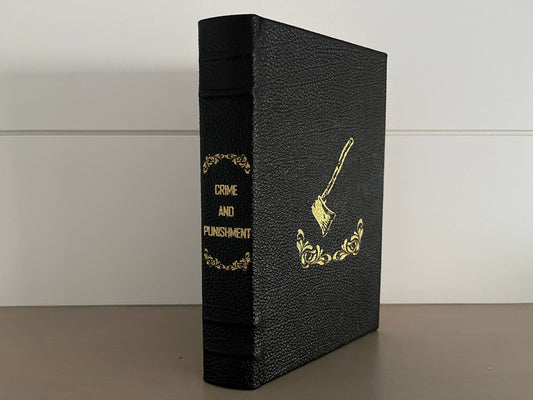 Crime and Punishment - by Fyodor Dostoevsky - Handmade Leatherbound - Premium Leather Bound Book