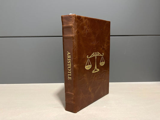 NICHOMACHEAN ETHICS - Aristotle - Handmade Leatherbound - Premium Leather Bound Book