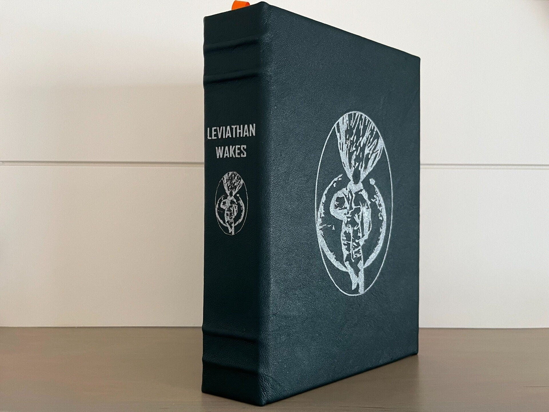 LEVIATHAN WAKES by James Corey - Handmade Leatherbound - Premium Leather Bound Book