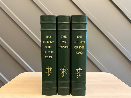 Lord of the Rings Set - Handmade Leatherbound - Premium Leather Bound Book