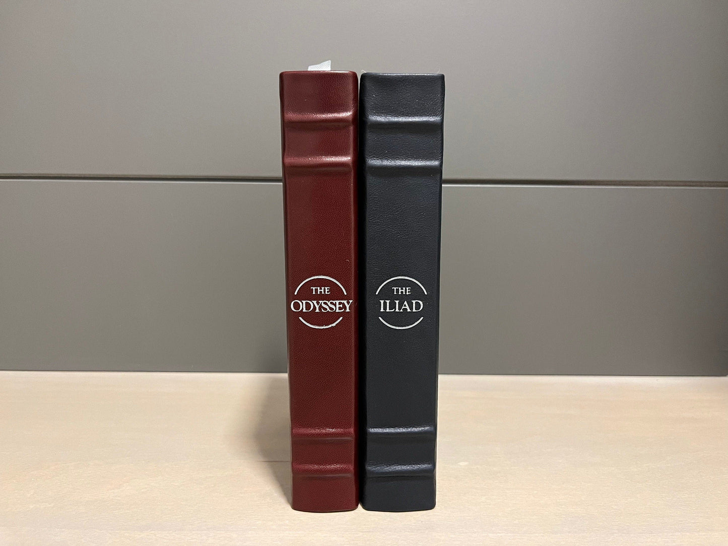 ILIAD & ODYSSEY 2 Volume - Homer- Handmade Leatherbound - Premium Leather Bound Book