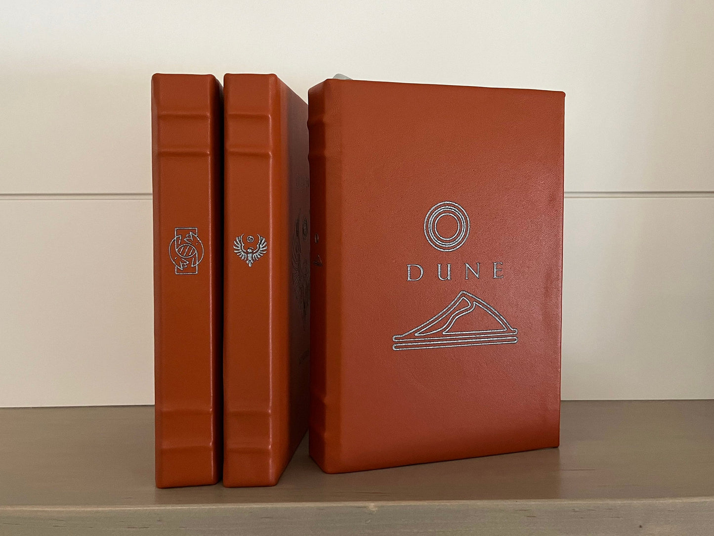 DUNE 3 Book Set Leatherbound - by Frank Herbert - Premium Leather Bound Book